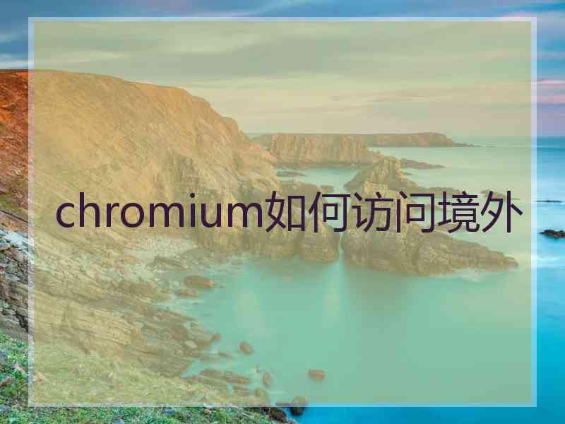chromium如何访问境外